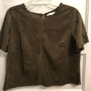 Lush M Suede Crop Top